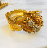 Bee and Leaves Cuff