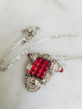 Art Deco Ruby Red
