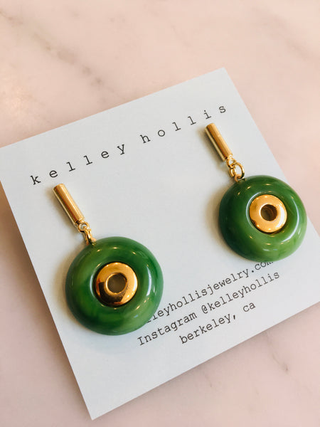 Mod Jade Earrings