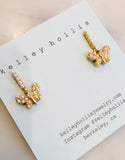 Pearl Butterfly Earrings