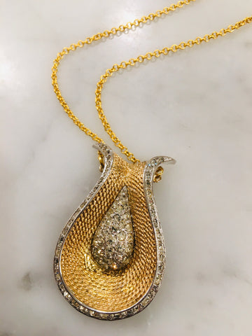 Boucher Fur Clip Necklace