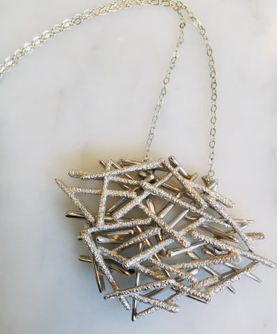 Silver Brutalist Necklace