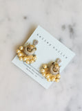 Deco Pearl Wave Earrings