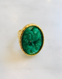 Jade Flower Ring