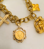 Charm Bracelet Liberty Gold Coin