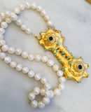 Baroque Pearls and Turquoise