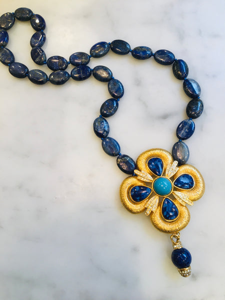 Lapis Statement Neckace