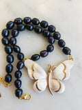 Baroque Black Pearl Butterfly