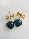 Briolette Bow Drops