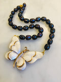 Baroque Black Pearl Butterfly
