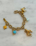 Aquamarine Charm Bracelet