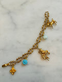 Aquamarine Charm Bracelet