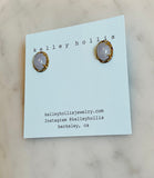 Lavender Jade Earrings
