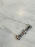 Victorian Silver Bar Necklace