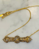 Victorian Bar Necklace, Gold