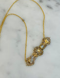 Victorian Bar Necklace, Gold