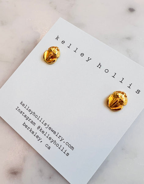 Gold Frog Studs