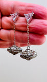 Sterling Mod Pop Earrings