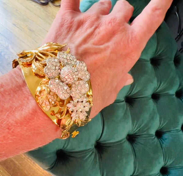 Art Deco Flower Cuff