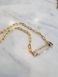 Safety Pin Necklace