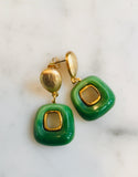 Mod Jade Earrings