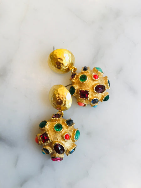 Mod Nugget Jewel Earrings