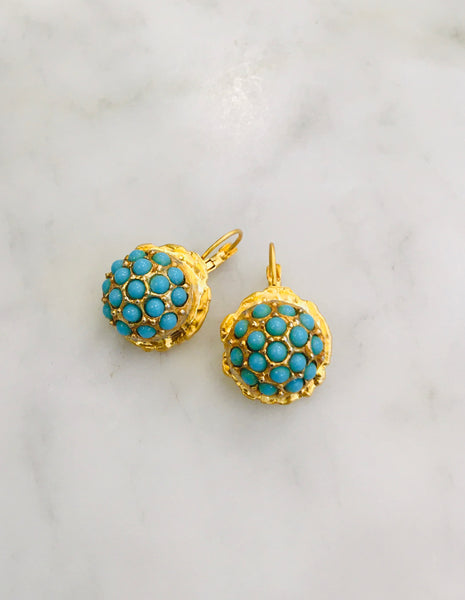 Dome Turquoise Earrings