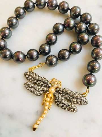 Black Pearls and Dragonfly